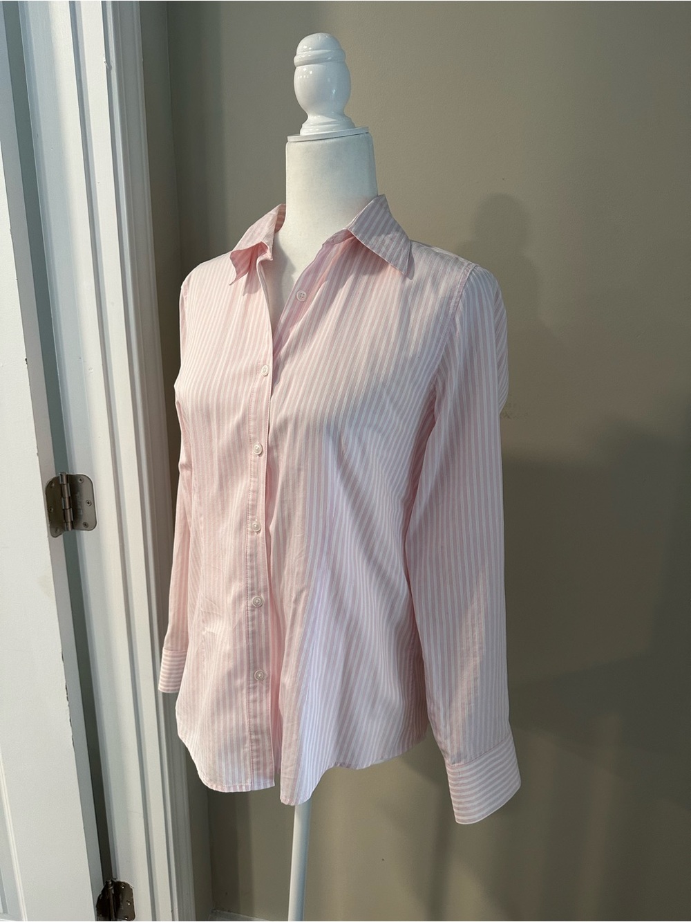 Willi Smith Pale Pink Striped Button-Down Shirt